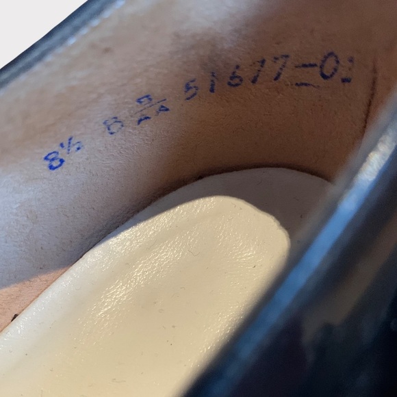 VTG 1960’s Bravo Browns Black Patent Kitten Heels with Silk Bows Size 8.5 - Picture 12 of 13